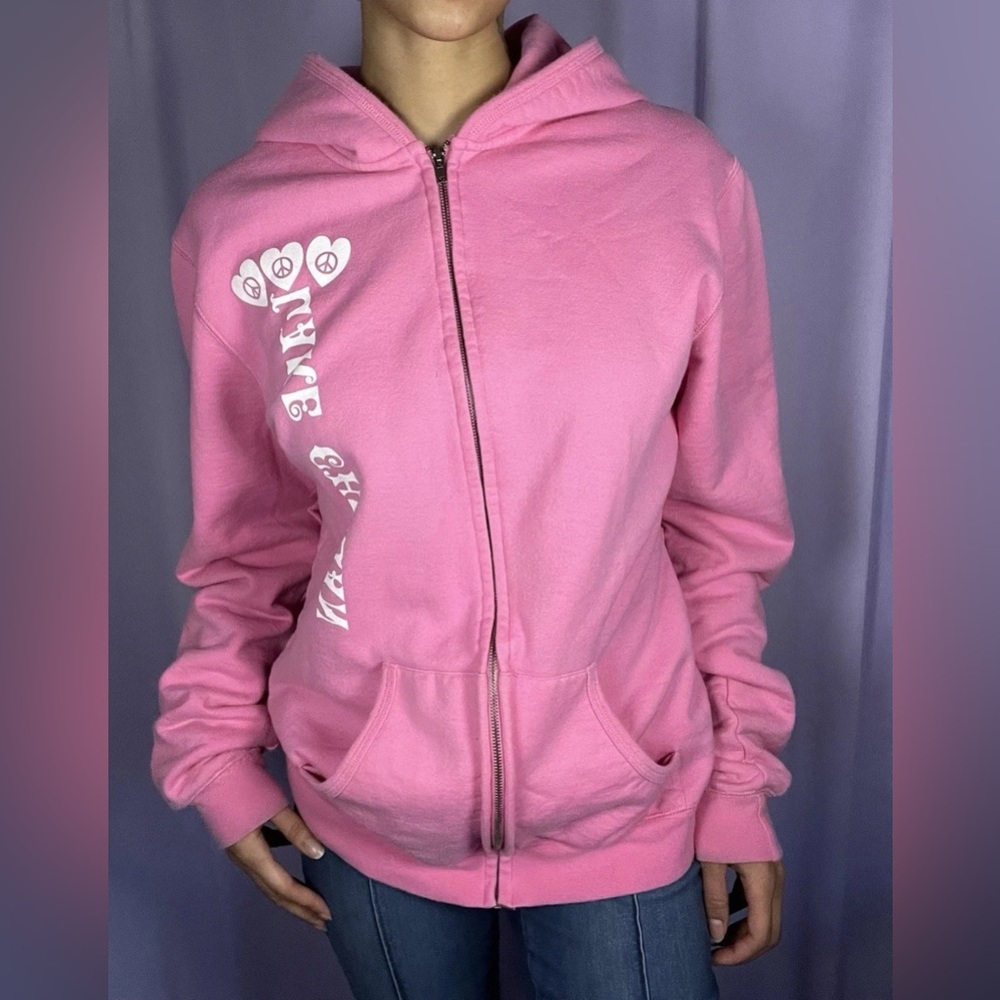 Lake Chelan Bubble Gum Pink Warm Hoodie Size L Seattle Sweatshirt Cute Lazy Fit